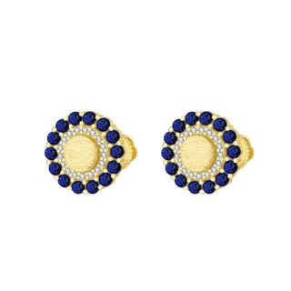 עגיל סירקל כחול